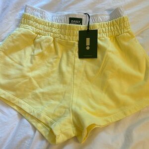 Daily Drills Sweat/Boxer Shorts in Lemonade! (Size M/L)